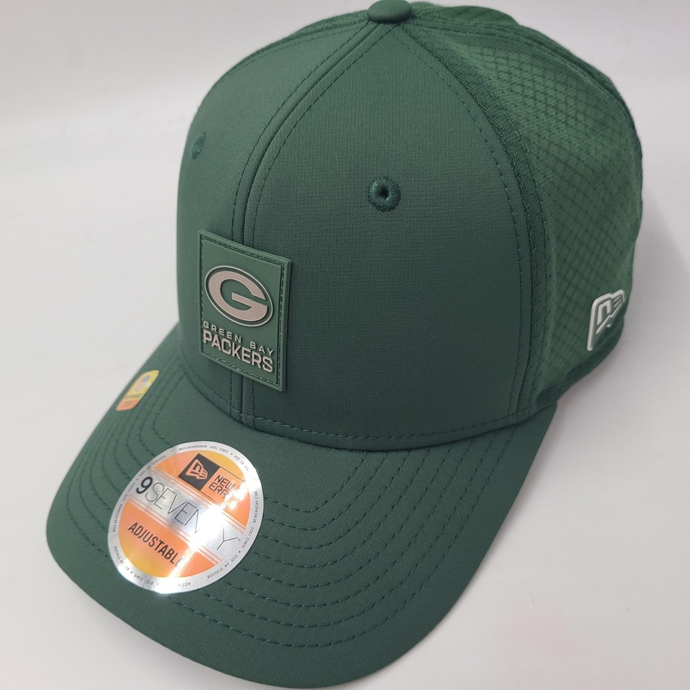 Green Bay Packers Hat Snapback New Era 9Seventy Green NFL Mesh Performance Men